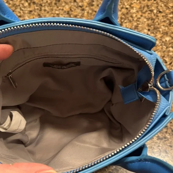 Bright Blue Wild Fable Leather Mini Handbag Purse - Picture 2 of 4